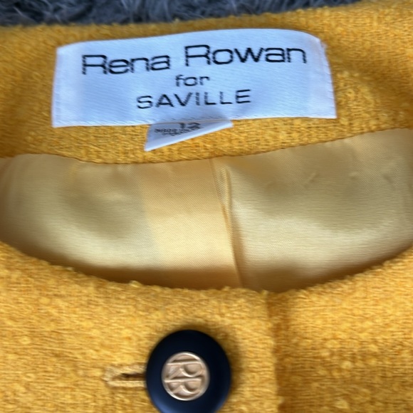 Rena Rowan Yellow Tweed Women’s Jacket - Yellow Suit Jacket - Ladies Workwear - Picture 2 of 7